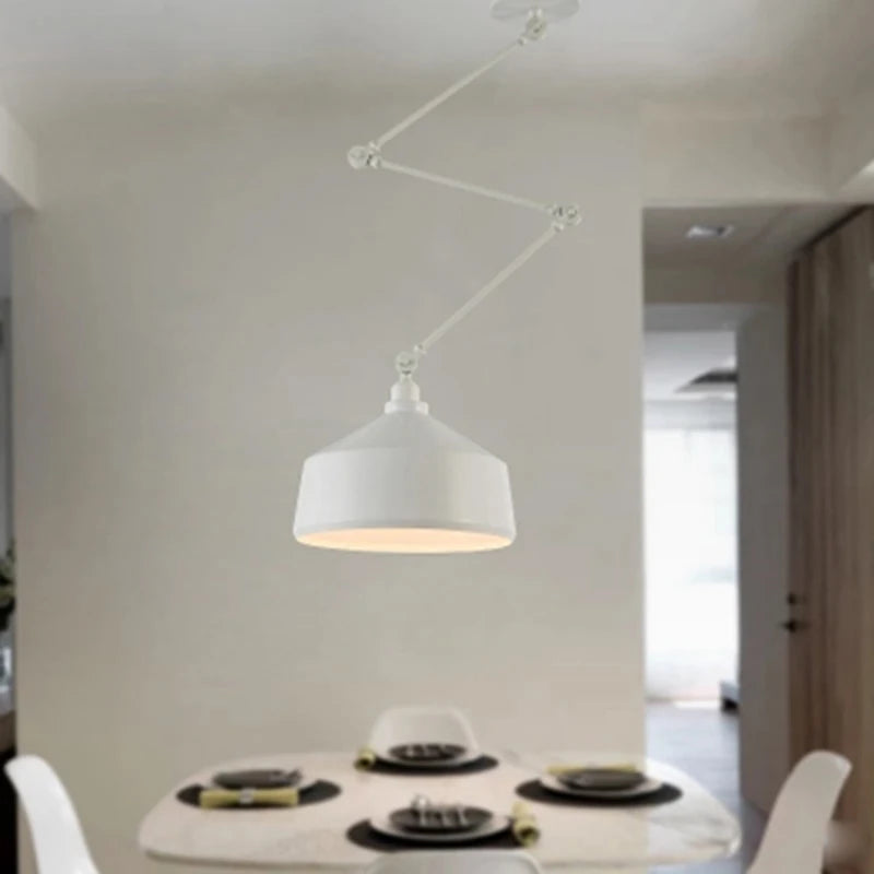 Modern minimalist wrought iron pendant light - vue 4 sur 27