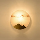 Minimalist marble LED wall light for elegant interiors