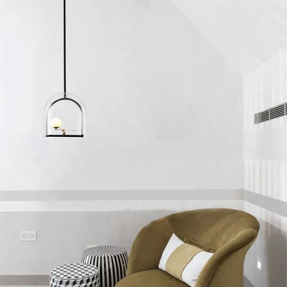 suspension oiseau minimaliste géométrique design créatif et moderne - vue 4 sur 9