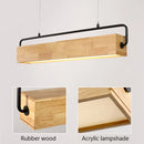 lampes suspendues nordiques en bois led modernes