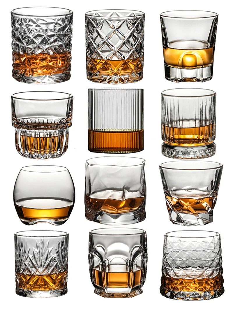 Verres whisky old fashioned relief élégant dégustation maison - vue 2 sur 7