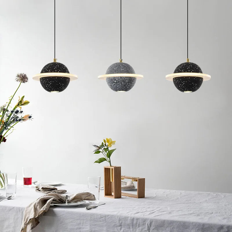 suspension en résine planet pour décoration intérieure moderne - vue 6 sur 18