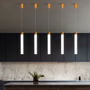 Nordic minimalist long tube acrylic LED pendant light