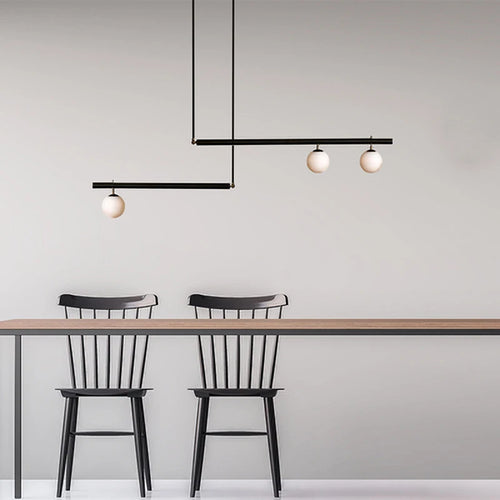 Minimalist postmodern glass chandelier for interior decoration - vue 2 sur 9