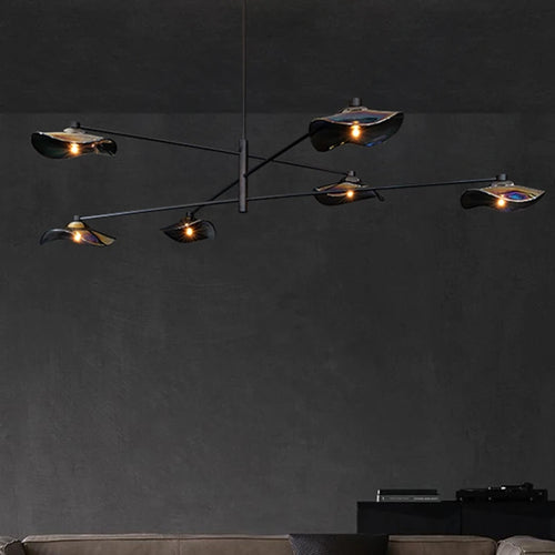 lustre à fleurs led design moderne fait main pour intérieur créatif