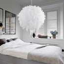 Modern nordic feather LED pendant lamp vintage loft chandelier for dining room kitchen home