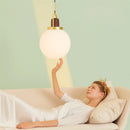 Nordic glass pendant light in minimalist style for modern interiors