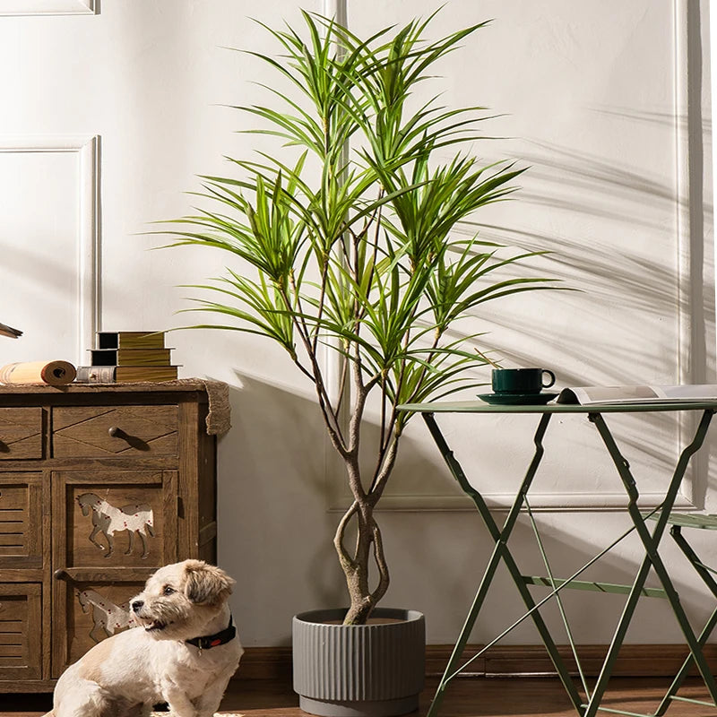 grand arbre artificiel palmier plante tropicale en pot décorative - vue 3 sur 10