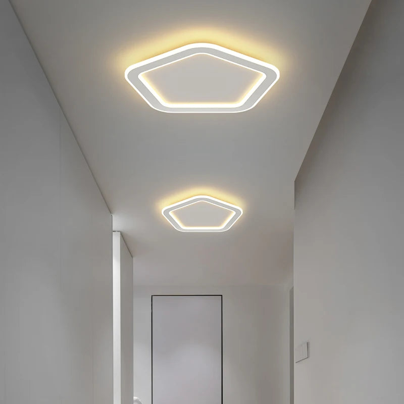 Minimalist nordic LED ceiling light for indoor lighting - vue 3 sur 15