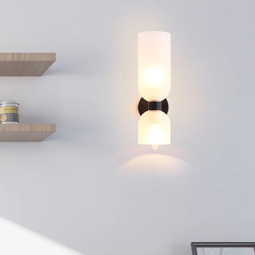 applique murale postmoderne en verre pour éclairage intérieur