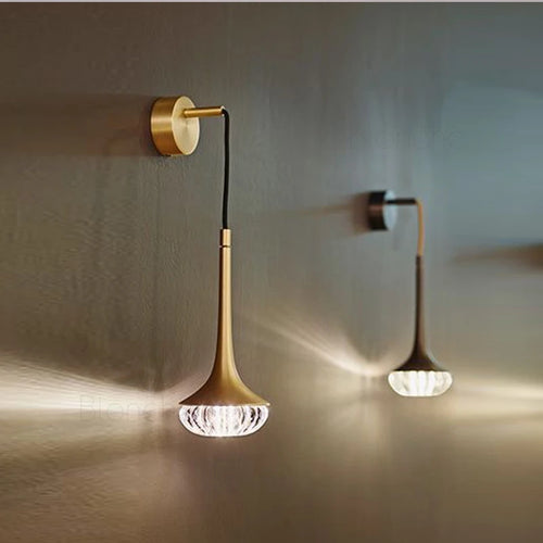 applique murale led cristal moderne style nordique décoratif