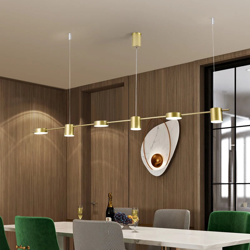 lustre moderne créatif trois têtes pour restaurant et hôtel - vue 5 sur 10
