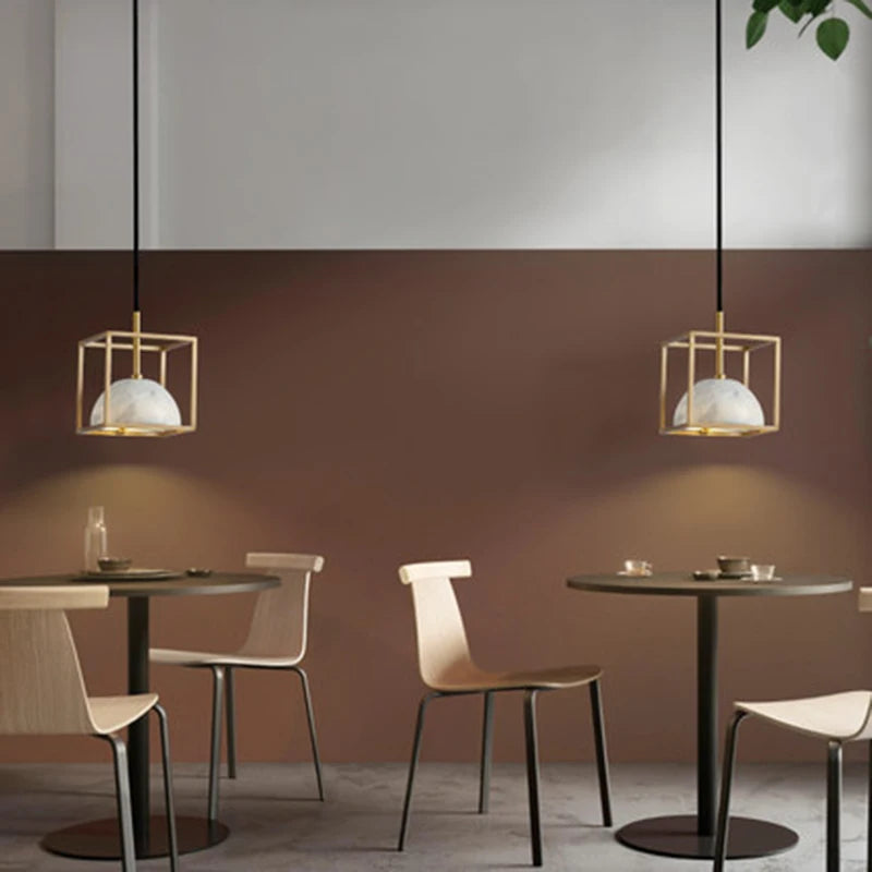 suspension en marbre pour restaurants cafés et hôtels - vue 6 sur 9