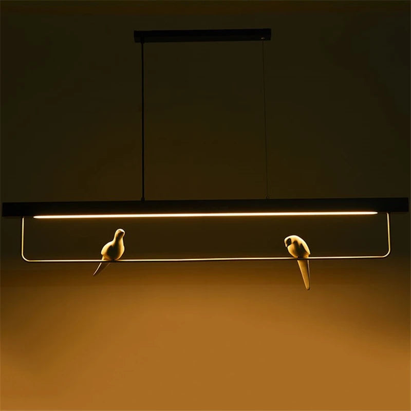 Minimalist nordic design luxury LED pendant lamp - vue 5 sur 10