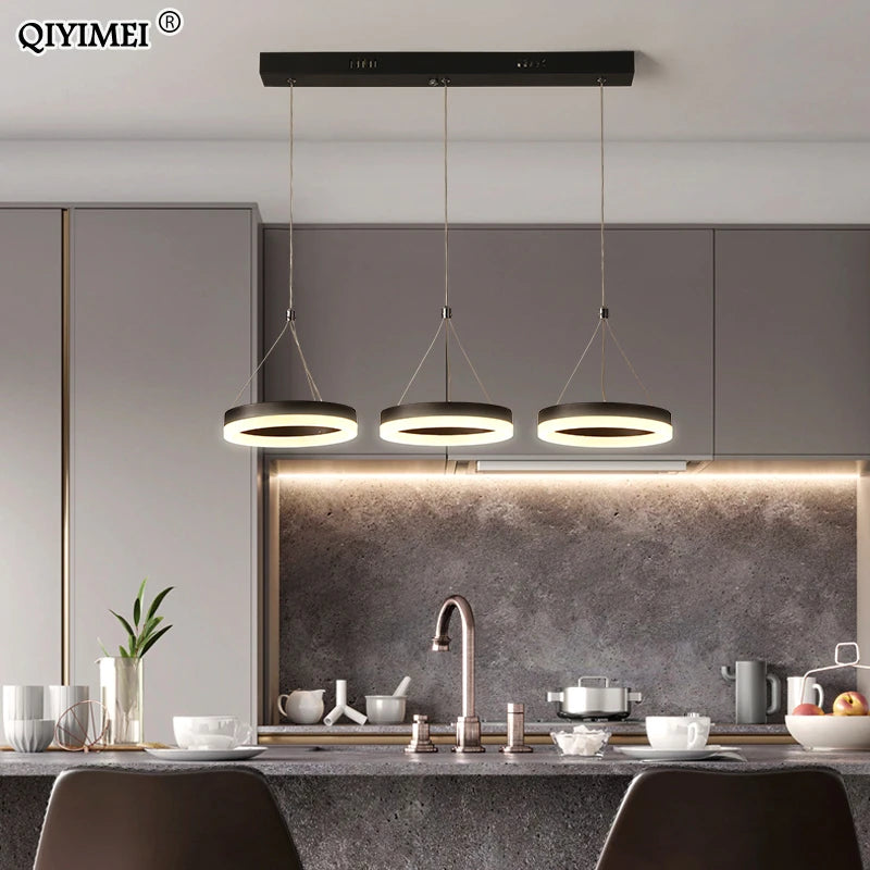 suspension led luminaire acrylique avec télécommande lampara abajur