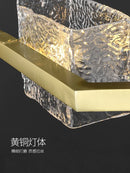 lustre moderne ondulation d'eau zhongdao luxe artistique verre