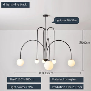 Modern postmodern design pendant light for an elegant interior