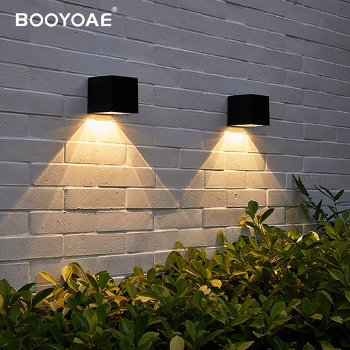 Applique solaire extérieure lumineuse appliques murales solaire petite Squa jardin couloir terrasse corps humain induction IP65 étanche Lighti - vue 4 sur 9