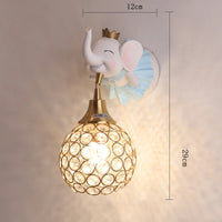 Applique murale en forme d'éléphant et de cerf pour chambre d'enfant