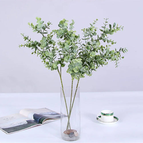 plantes artificielles branche eucalyptus décoration mariage et jardin - vue 3 sur 8