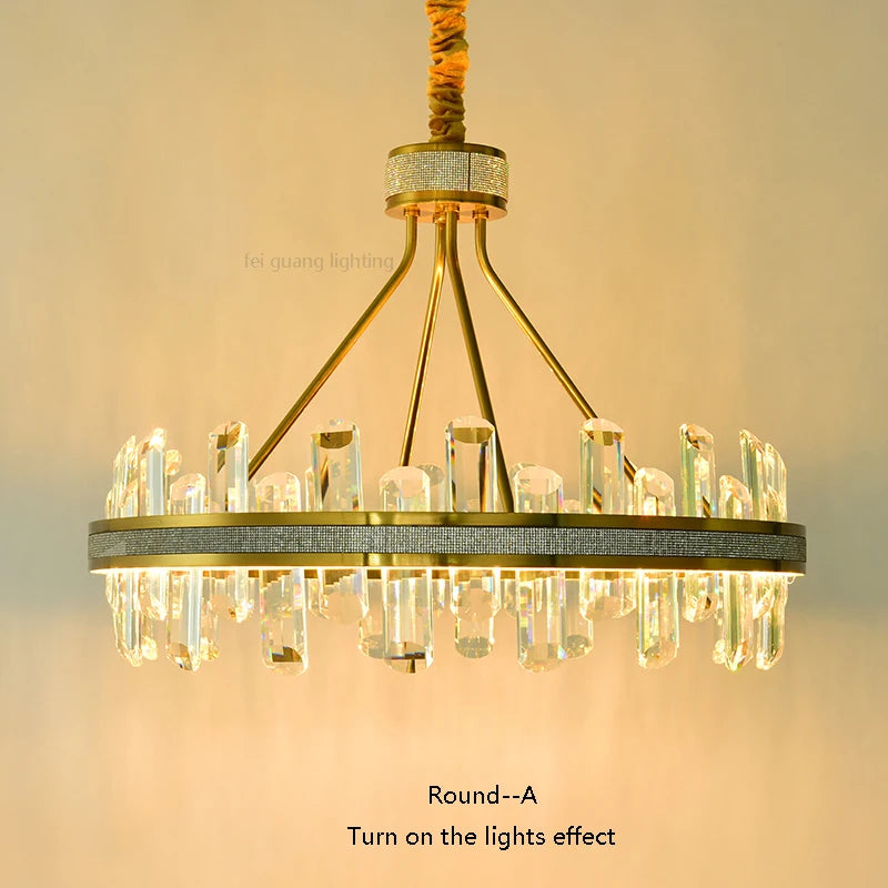 lustre en cristal rond design postmoderne pour un intérieur créatif - vue 6 sur 15