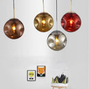 Nordic design colourful glass pendant light for interior decor