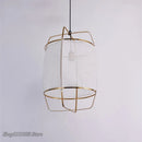 lampes suspendues créatives en bambou et lin nordique