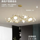 lustre décoratif nordique en verre luxe pour intérieur moderne