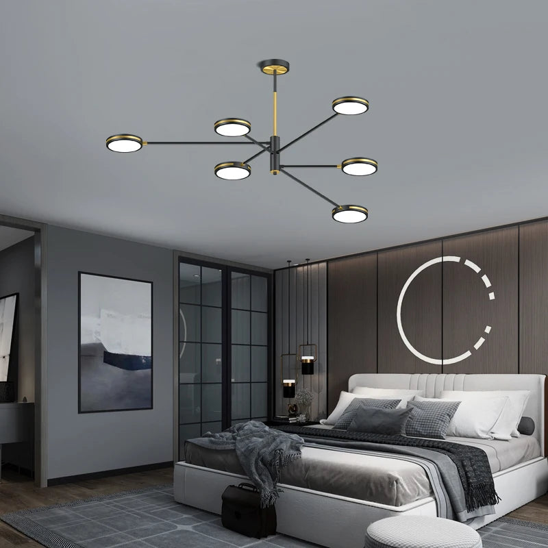 lustre led moderne pour restaurant style nordique - vue 6 sur 9