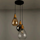 suspension en verre grain d'eau nordique rétro décoratives