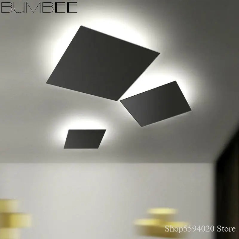 plafonnier led carré moderne pour décoration intérieure élégante - vue 2 sur 6