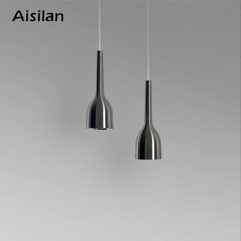 Suspension design LED nordique Nickel brossé