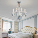 lustre en cristal doré pour décoration intérieure élégante