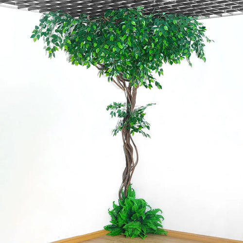 Artificial green plants winding vines, simulated banyan branches, everlasting banyan tree interior decoration, living room, home - vue 3 sur 18