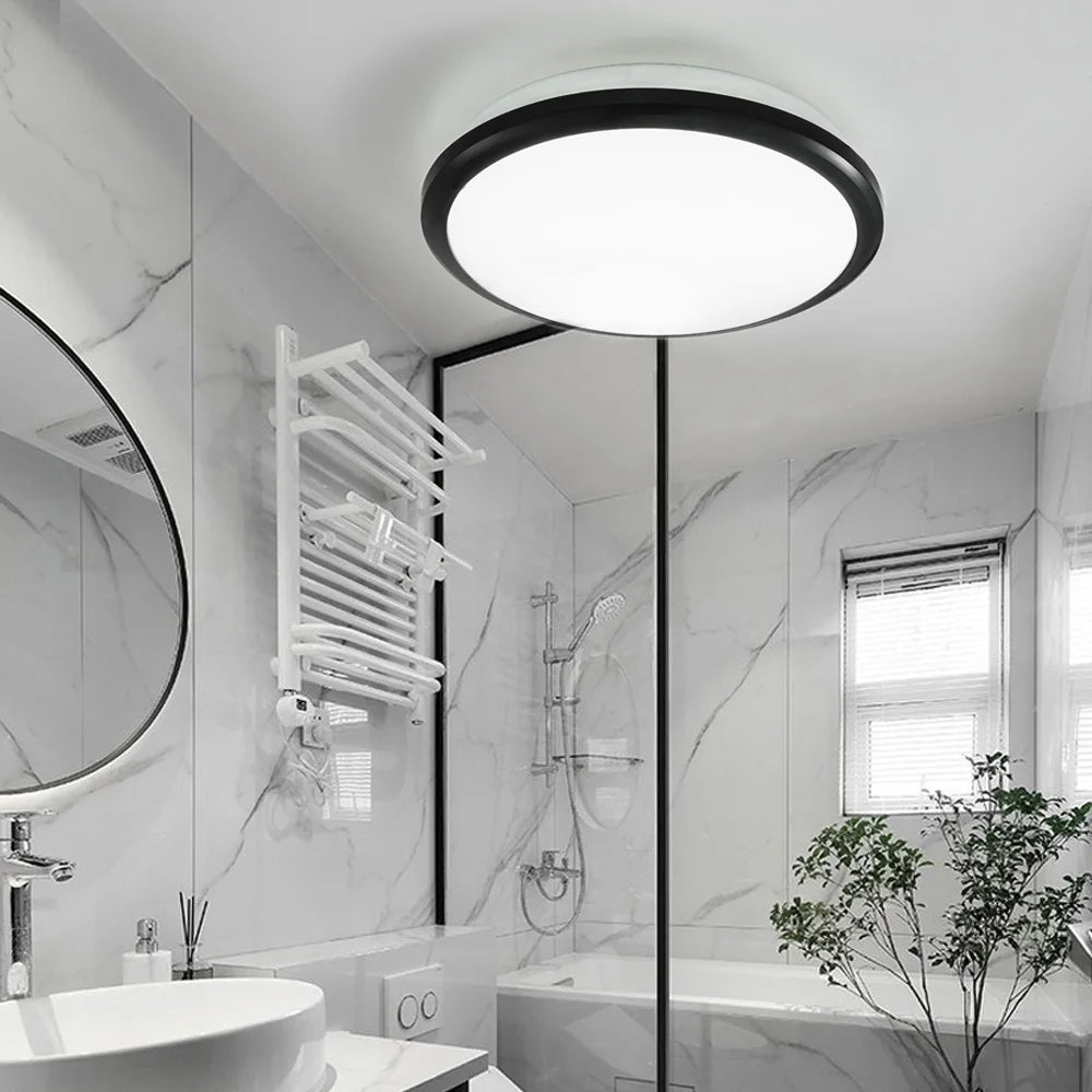zerouno plafonnier moderne led étanche capteur de mouvement intérieur