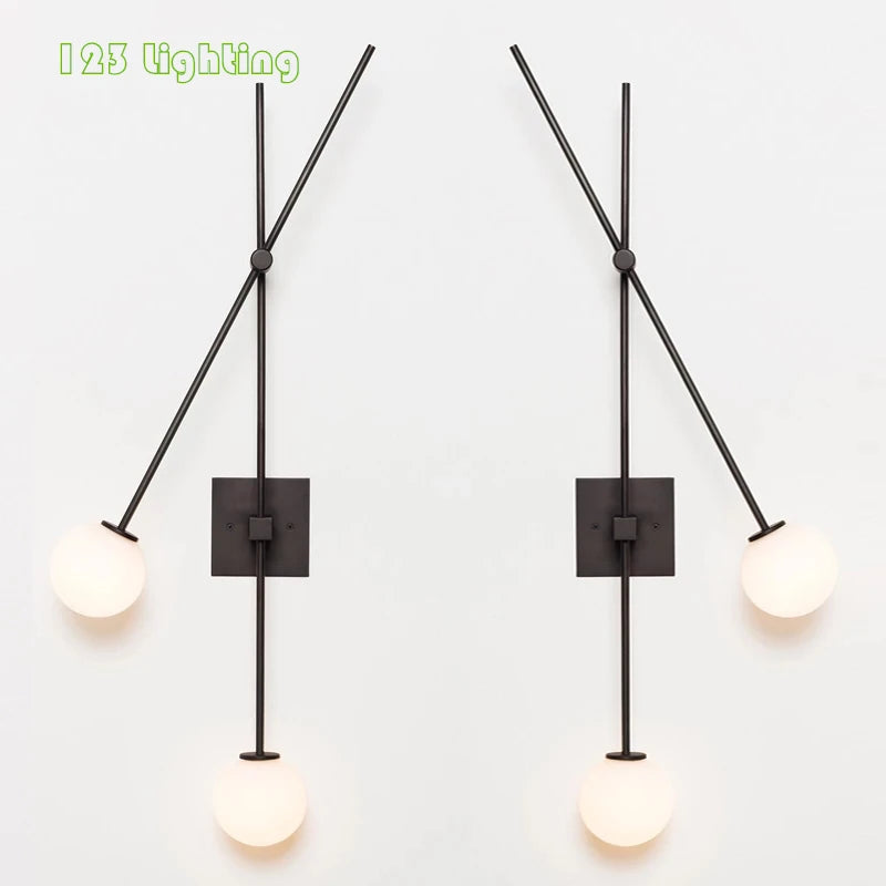 applique murale minimaliste en verre pour intérieur moderne - vue 6 sur 8