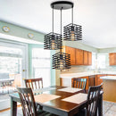 suspension industrielle vintage avec lumières led modernes