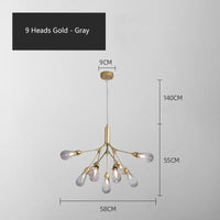 lustre luciole design post-moderne pour intérieur élégant et créatif