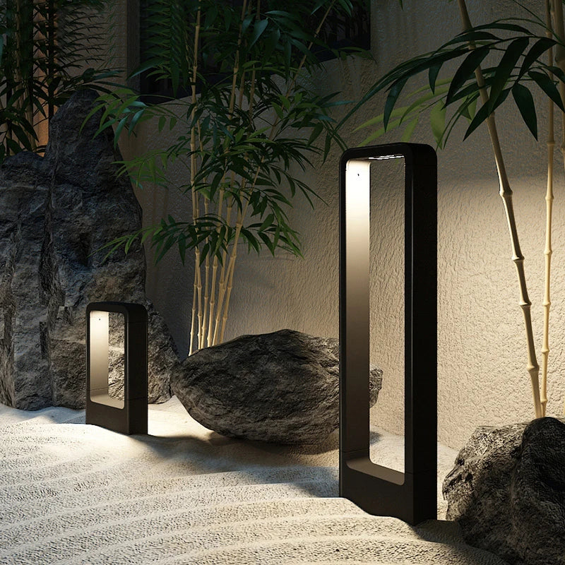 Lumières extérieures lumières de jardin lumières de pelouse modernes en aluminium étanche IP54 Villas lumières de paysage lumières de pelouse de paysage de cour - vue 4 sur 10