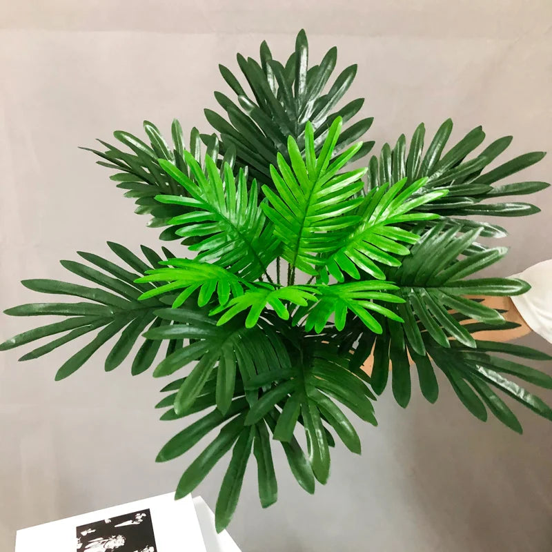 bouquet de fausses feuilles de palmier tropical décoratif pour fêtes et événements - vue 12 sur 13