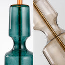 Retro glass bedside lamp with minimalist design for interior decor