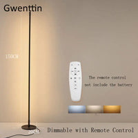 Minimalist nordic style LED floor lamp for elegant interiors
