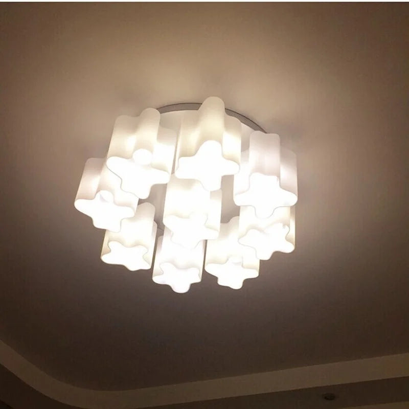 plafonnier logico quadruple design moderne par michele de lucchi - vue 4 sur 6