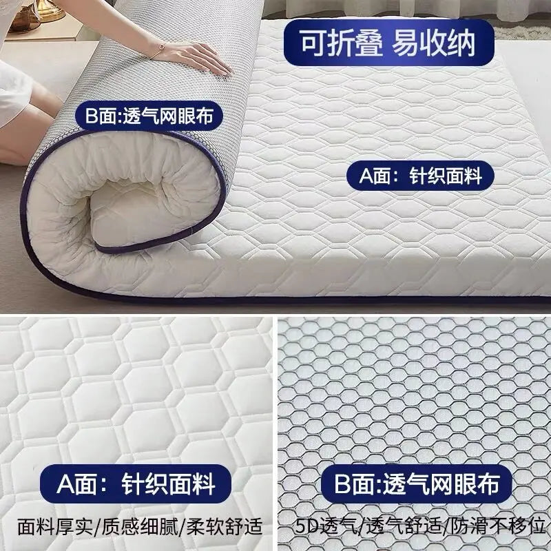 matelas composite cinq couches rembourré en latex pour dortoir étudiant - vue 3 sur 12