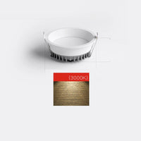 led downlight spot encastré lampe panneau rond pour éclairage intérieur
