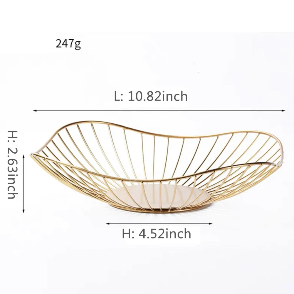 bols de rangement modernes en métal pour collations et fruits - vue 16 sur 17