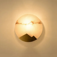 applique murale led design nordique moderne en marbre créatif décoratif