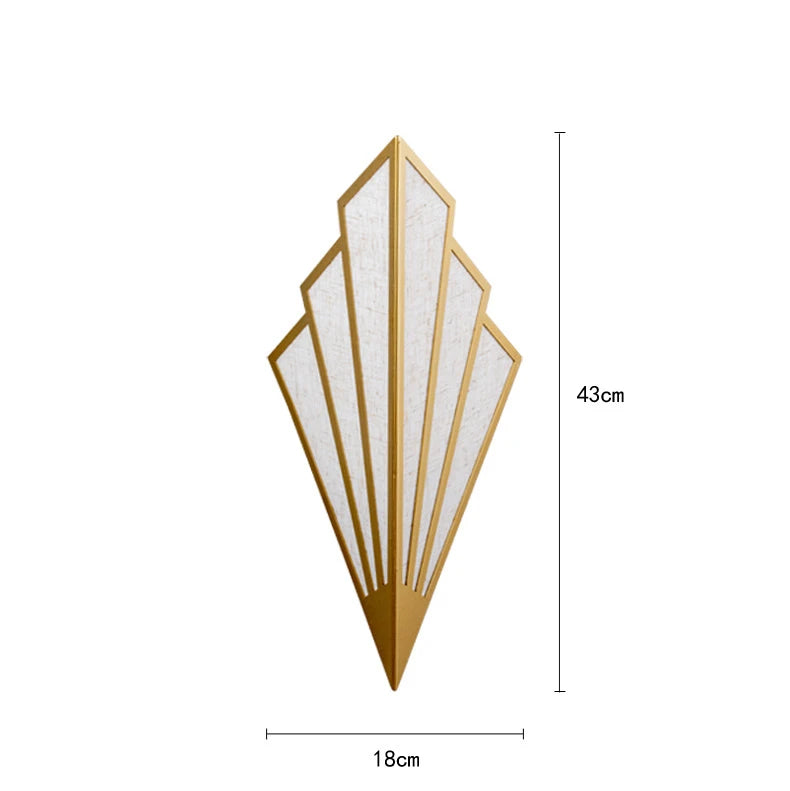 Applique murale design LED en métal de forme triangulaire Bumbee