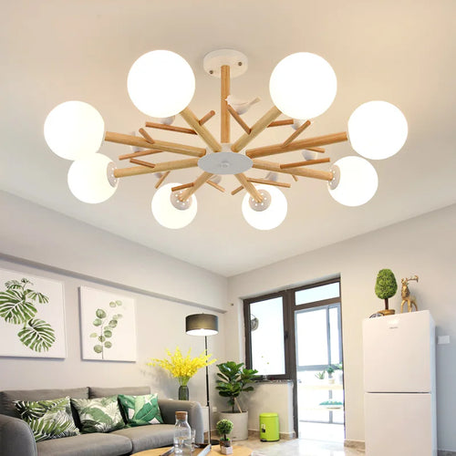 Lustres nordiques pour salon chambre cuisine verre Led lampe suspendue éclairage oiseau décor lampe moderne lustres de plafond - vue 3 sur 9