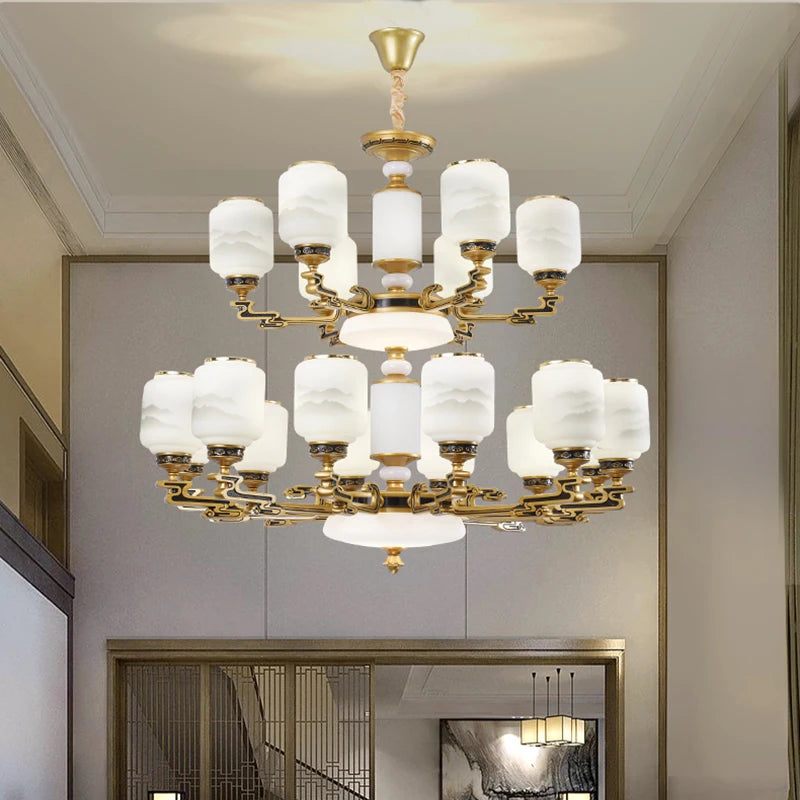 lustre chinois grande taille pour décoration d'intérieur élégant - vue 5 sur 18